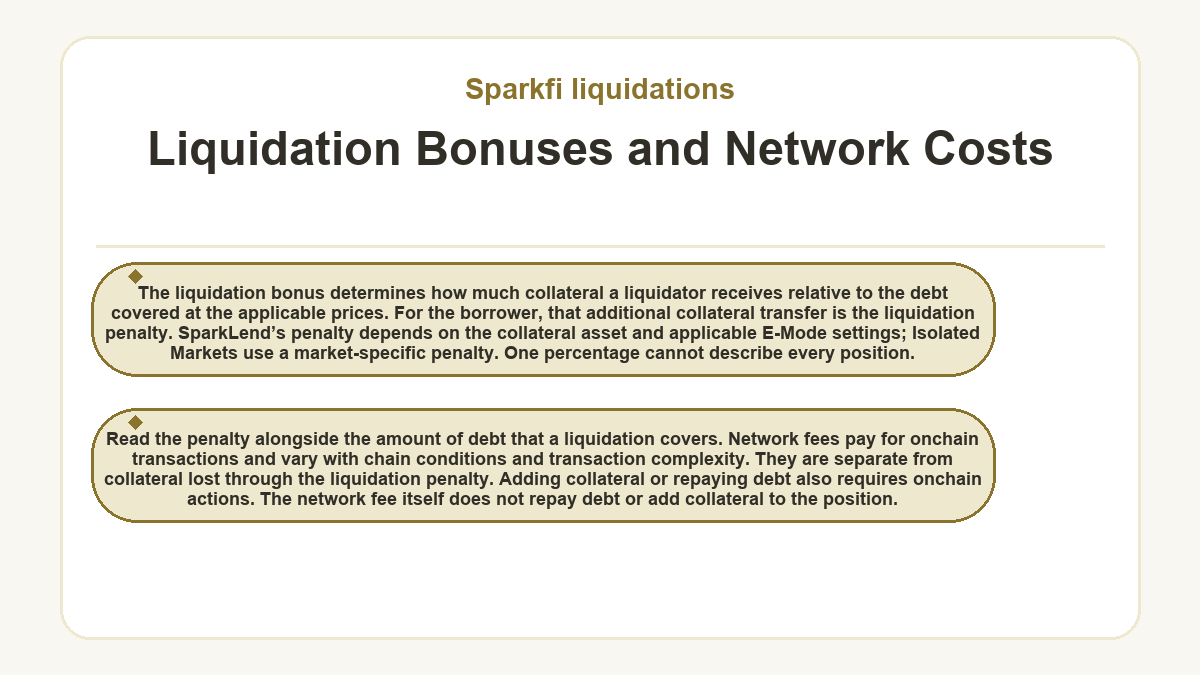 Graphic: Sparkfi liquidations - Liquidation Bonuses and Network Costs